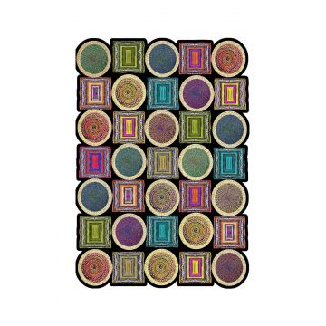 Covor HMNT959, Multicolor, 100x60 cm