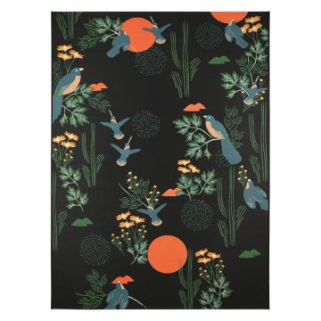 Covor negru 123x180 cm Bloom – Nattiot ieftin