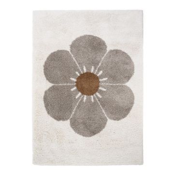 Covor pentru copii gri deschis/crem 120x170 cm Bohemian Daisy – Nattiot