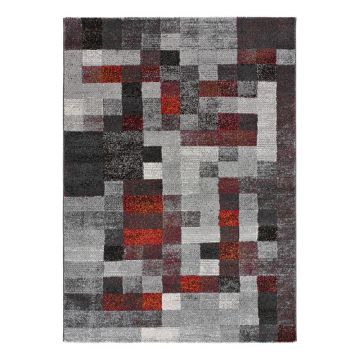 Covor roșu/gri 133x190 cm Fusion – Universal ieftin