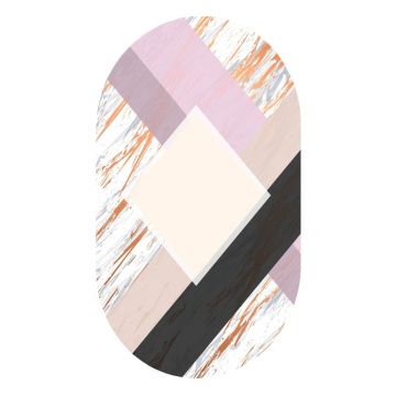 Covor roz de tip traversă 80x200 cm – Rizzoli