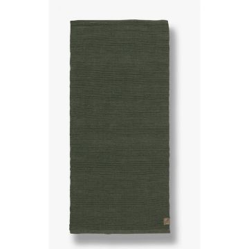 Covor tip traversă verde din iută 75x245 cm Ribbon – Mette Ditmer Denmark