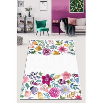 Covor de hol, Drenaj Djt, 80x100 cm, 50% catifea/50% poliester, Multicolor