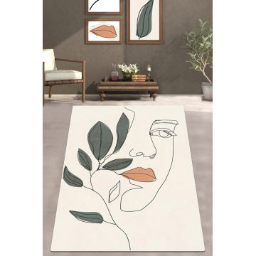 Covor, Face Solution Djt, 80x150 cm, 50% catifea/50% poliester, Multicolor