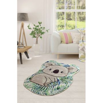 Covor de hol, Koala Shape , 50% catifea/50% poliester, Multicolor