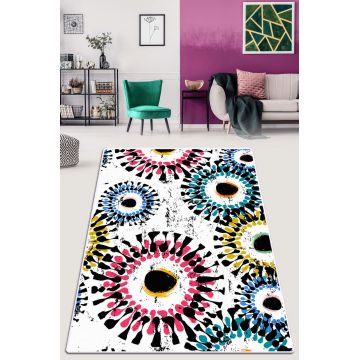 Covor, Dissipationes Djt, 80x120 cm, 50% catifea/50% poliester, Multicolor ieftin