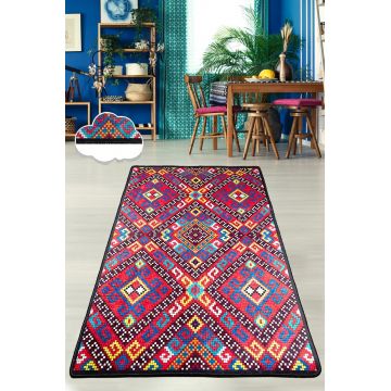 Covor, Jelo , 50% catifea/50% poliester, Multicolor ieftin