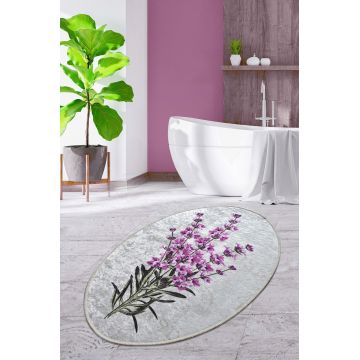 Covor, Lavender Oval DJT , 60x90 cm, Catifea, Multicolor