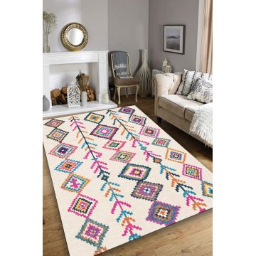 Covor, Raje Djt  , 200x290 cm, 50% catifea/50% poliester, Multicolor