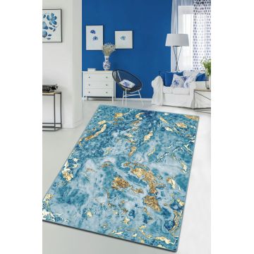 Covor, Sea And Mountains Djt , 80x140 cm, 50% catifea/50% poliester, Multicolor