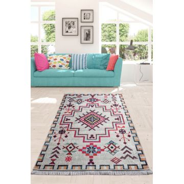 Covor, Tappeto , 50% catifea/50% poliester, Multicolor ieftin