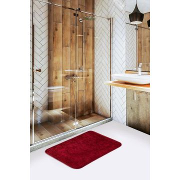 Covoraș de baie, Roșu, 60x40 cm