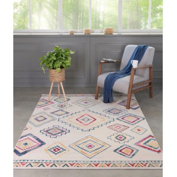 Covor de hol, 3001A , 80x150 cm, Polipropilena, Multicolor