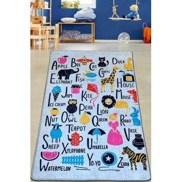 Covor de hol, Meredith, 120x150 cm, Poliester, Multicolor ieftin