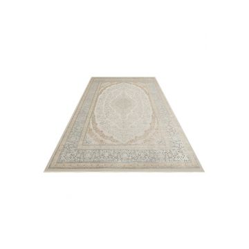 Covor, Mhl 08, 100x200 cm, 100% VISCOZA/ACRILIC, Crem / Gri