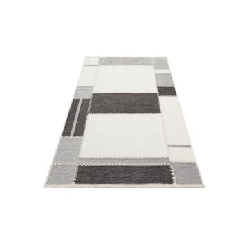 Covor de hol, Nk 08, 75x150 cm, Poliester, Gri/Antracit