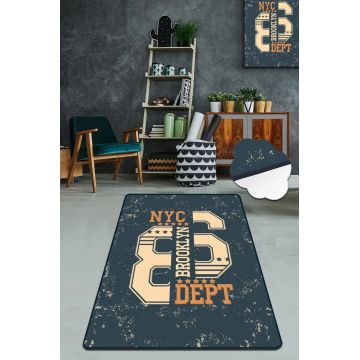 Covor, Nyc Deept  , 80x150 cm, Catifea, Multicolor