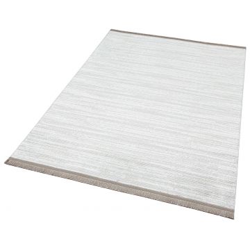 Covor, St 09, 80x300 cm, Poliester, Gri/Alb