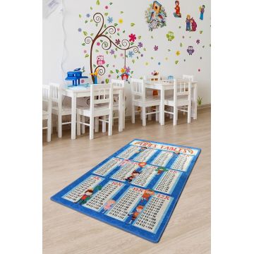 Covor, Learning Maths  , 50% catifea/50% poliester, Multicolor