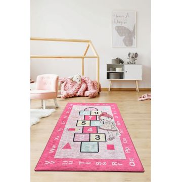 Covor, Prenses Seksek  , 100x160 cm, Catifea, Multicolor