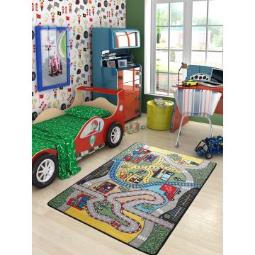 Covor, Race, 100x150 cm, Poliamida, Multicolor Covor, Race, 100x150 cm, Poliamida, Multicolor