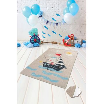 Covor, Sailor  , 100x160 cm, Catifea, Multicolor