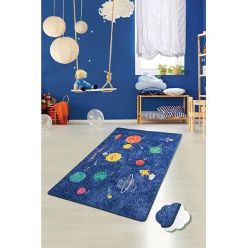 Covor, Space  , 100x160 cm, Catifea, Multicolor