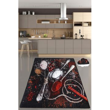 Covor, Spicy Djt , 80x120 cm, 50% catifea/50% poliester, Multicolor