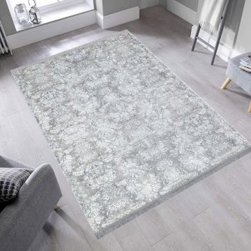 Covor, St 06, 80x300 cm, Poliester, Gri/Alb Covor, St 06, 80x300 cm, Poliester, Gri/Alb
