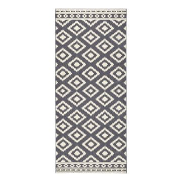 Covor tip traversă Hanse Home Gloria Ethno, 80x300 cm, gri-crem