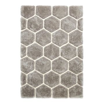 Covor Think Rugs Noble House, 120 x 170 cm, gri-alb ieftin