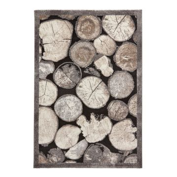 Covor gri 170x120 cm Woodland - Think Rugs