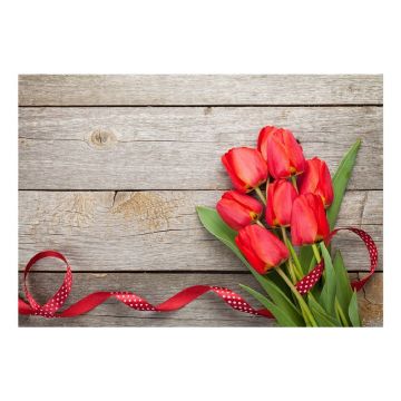 Covoraș din vinilin Tulips, 52 x 75 cm