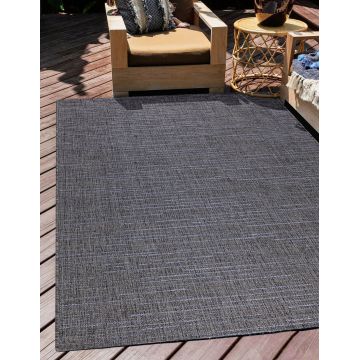 Covor, 02043A, 80x150 cm, Polipropilena, Negru/Albastru Covor, 02043A, 80x150 cm, Polipropilena, Negru/Albastru