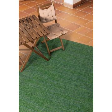 Covor, 02043A, 80x150 cm, Polipropilena, Verde albastru