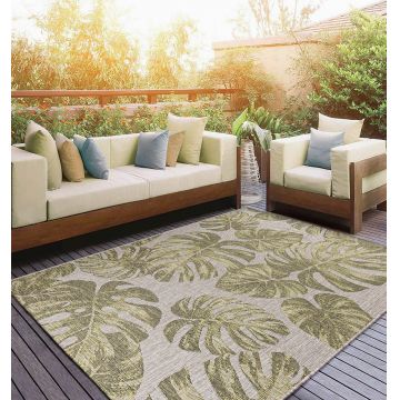 Covor, 02264B, 160x230 cm, Polipropilena, Gri-verzui