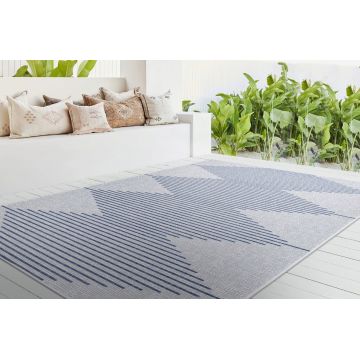 Covor, 22835A Fresco, 120x180 cm, Fibre naturale, Albastru navy ieftin