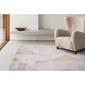 Covor, 45605 Milas, 200x290 cm, Fibre acrilice, Galben