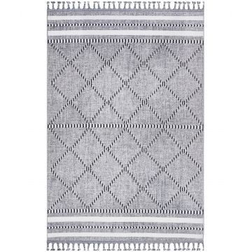 Covor, 75536A , 78x150 cm, Poliester, Gri