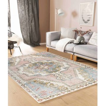 Covor de hol, 38216A , 80x150 cm, 100% POLIESTER/POLIPROPLEN, Multicolor