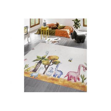 Covor de hol, 4034A, 80x150 cm, Catifea, Multicolor