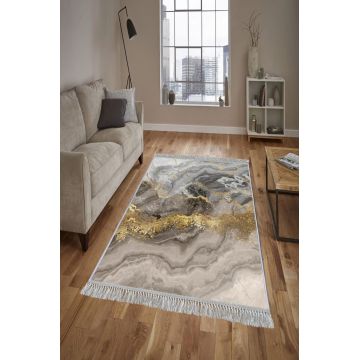 Covor de hol, ELS2375, 100x150 cm, Catifea, Multicolor