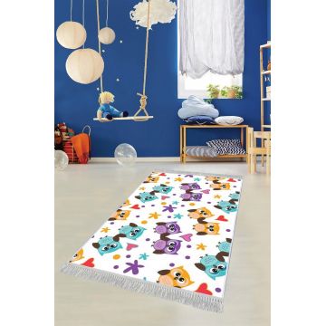 Covor de hol, ELS538, 100x150 cm, Catifea, Multicolor