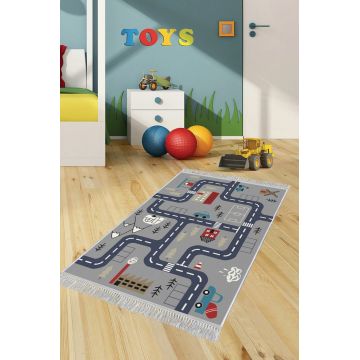 Covor, ELS582, 100x150 cm, Catifea, Multicolor ieftin