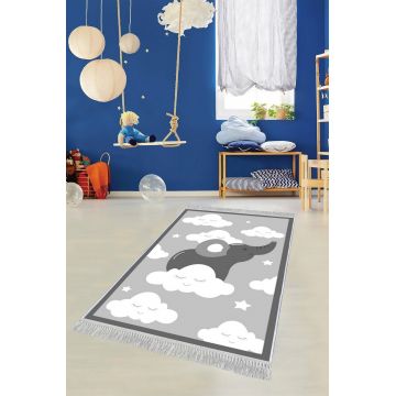 Covor, ELS590, 100x200 cm, Catifea, Multicolor ieftin