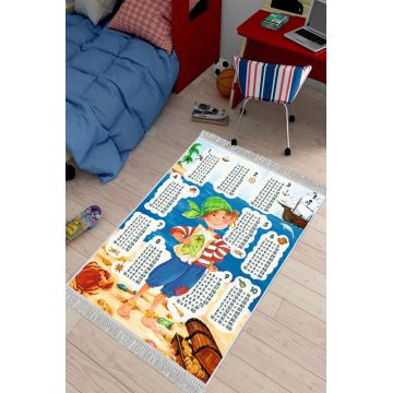 Covor, ELS610, 100x200 cm, Catifea, Multicolor ieftin