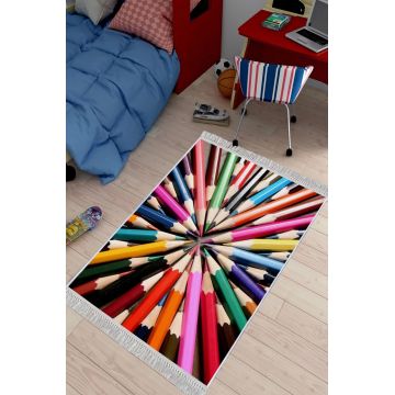Covor, ELS616, 100x200 cm, Catifea, Multicolor ieftin