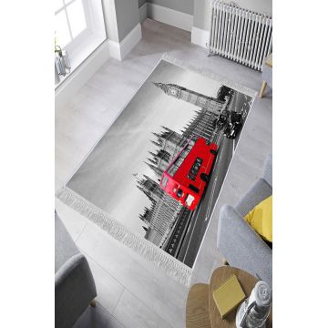 Covor, ELS635, 100x200 cm, Catifea, Multicolor ieftin