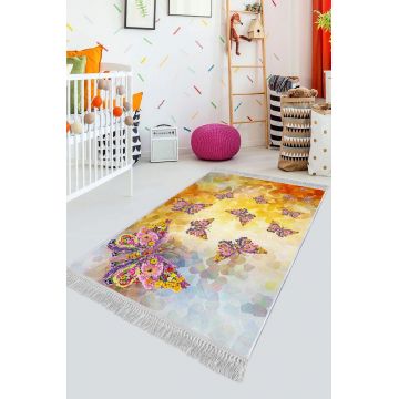 Covor de hol, ELS638, 100x150 cm, Catifea, Multicolor