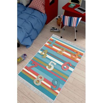 Covor de hol, ELS639, 100x150 cm, Catifea, Multicolor